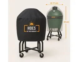 Housse de protection BBQ ronde imperméable de Luxe - 84 cm x 77 cm - Housse de protection pour barbecue - Accessoires BBQ - Convient pour Kamado, Big Green Egg, Grill Guru, The Bastard, Patton, Weber