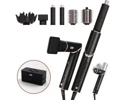 Shark FlexStyle Sèche-cheveux et Multistyler 5 en 1 - AirStyler, Diffuseur, Concentrateur, Volume et Style Brush - Zwart/ Rose - HD440EU