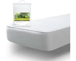 Tural - Protecteur de matelas anti-acariens matelassé réversible - Housse de matelas/acariens matelassée. Taille 70x140 bébé