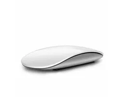 Bluetooth draadloze muis, stille oplaadbare computermuis geschikt voor mobiele telefoons en iPads - Wit