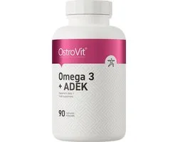 Supplementen - Omega 3 - Vitamins - ADEK - 90 capsules - Laboratorium getest kwaliteit! - OstroVit