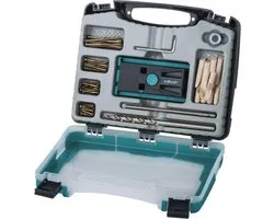 wolfcraft - Undercover Jig Set - Boormal - Pocket Hole jig - Hoekverbinderset - 55-delig - Complete Deuvel set - 4642000