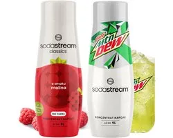SodaStream Syropy - Malina Zero + Mountain Dew - Zuurvrij - Duo Verfrissing