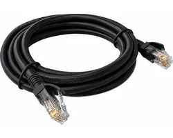 NexCable Premium Internetkabel 1,5 meter - CAT6 UTP Ethernet kabel RJ45 - Patchkabel LAN Cable Netwerkkabel - Zwart