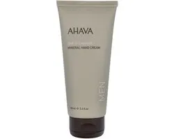 AHAVA MAN Mineraal Handcrème - Hydrateert & Verzacht | Voorkomt Uitdroging Zonder Vettig Residu | Rijk aan Dode Zee Mineralen | Huid creme voor mannen | Moisturizer voor droge handen - 100ml