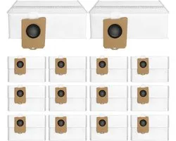 14 sacs à poussière de remplacement - compatibles avec Narwal Flow - Freo X10 Pro - Freo Z Ultra - Freo Z 10 aspirateur robot - Pièces de rechange et accessoires - sacs à poussière jetables