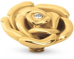 Melano Vivid Rosy CZ Steentje | Goud