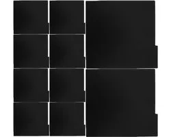 15pcs Vinyl Record Divider - Thick Writable Dividers for DIY Gramophone Records, DVDs, Stable Black Vinyl Storage Organizer for Rack and Collection