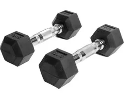 AJ- Sports Hex Haltères 2 kg - Dumbbell 2 x 2 kg - Poids - Ensemble d'haltères - Ensemble de poids - Ensemble d'haltères - Poids de Fitness - Musculation - Fitness