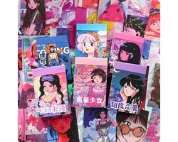 Manga & Anime Stickers 50 stickers – Bullet Journal, Planner & Scrapbook Stickers – Sinterklaas & Kerstcadeau – Schoencadeau – Cadeaus onder €5