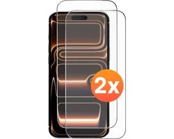 Screenprotector - Geschikt voor iPhone 17 Pro - 2 stuks - Tempered Glass - beschermglas - screen protector - Extra Sterk