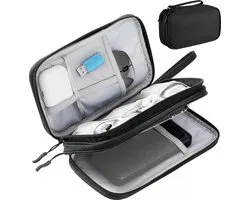 YONO Kabel Organiser Tas - Kabeltas - Electronica Organizer Etui - Opbergtas voor Kabels en Accessoires - Small - Zwart