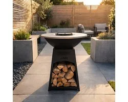 ASH - Nova - XL - Barbecue plancha avec anneau de cuisson - Cuisine extérieure - Plancha BBQ - Plancha Baking - Zwart - Anneau de cuisson