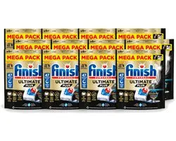 12 x Finish - Vaatwasmiddel - Ultimate Plus All in One Regular - Krachtige Alles-in-1 Reiniging - 47 capsules - Voordeelverpakking - 12 stuks