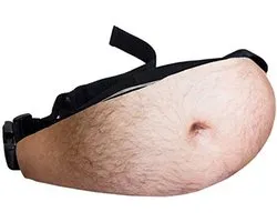 Funny Belly Waist Pack Funny Dad Bag, Simulation Belly Bag Casual Dad BOD Phone Waist Bag Fleshy Bear Fat Belly Dadbag - ShopVlot