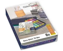 Gütermann 799784 Naaigarenset met 8 conen Deco Stitch 70 multicolor 70 meter