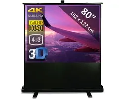 Vloerscherm 80" - 2m03 (floor pull up system) - 162 x 122 cm (4:3) - beamer scherm