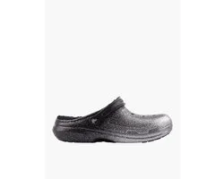 Crocs Classic Glitter Lined Clog Zwart/Zilver Maat 45/46 US M11
