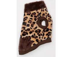 Hip Doggie cheetah butter fleece vest maat L