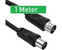 Câble coaxial Premium de gamme | Convient pour Ziggo TV | Câble d'antenne Ziggo | Câble coaxial pour la télévision | câble de télévision | Câble coaxial Ziggo | Câble TV Coaxial | 1 mètre | Satellite / TV / Modem / Box