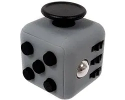 Fidget Cube Friemelkube - Anti Stress Cube - Jouets contre le stress - Plus de Focus et de concentration - Fidget - Gris foncé