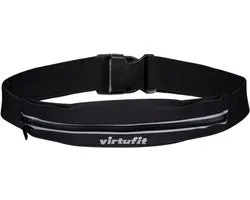 VirtuFit Running Belt - met Klittenbandsluiting - Telefoonhouder - Sport Heupband - Hardloop Riem - Heuptas - Zwart