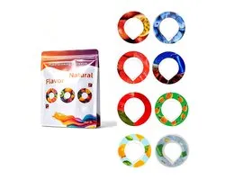 8 capsules de saveur (Cola + Ananas + Fraise + Orange + Fruit de la passion + Pastèque + Sprite + Myrtille) - Convient pour gourde Air Up - Capsules parfumées - Capsules d'eau parfumée - Saveurs de fruits