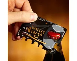 Ninja Wallet Credicard Tool - Voor in je Portemonnee - Wallet Ninja - 18 in 1 Tool - Survival Creditcard - LOUZIR