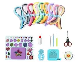 Papieren quilling kits - Hobby set - Creatief knutselen - Ruime kleurkeuze - 900 stroken - 36 kleuren