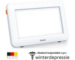 Beurer TL 20 Daglichtlamp – Lichttherapielamp 10 000 Lux – Compact & Draagbaar – Ideaal voor Bureau, Thuis of Onderweg – Kantelbaar – Flikkervrij & UV-vrij – LED – Medisch Gecertificeerd – 3 Jaar Garantie
