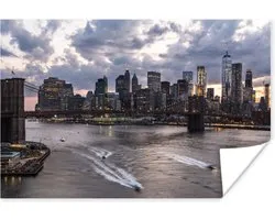 Poster New York - Brooklyn Bridge - Manhattan - 180x120 cm XXL