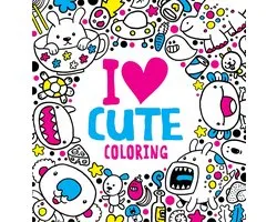 ISBN I Heart Cute Coloring, 128 pages