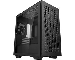 DeepCool CH370, Mini Tower, PC, Zwart, micro ATX, Mini-ITX, ABS, Acier, Verre trempé, Multi