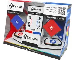 Nexcube Competition Pack - Breinbreker - Speed cube - Met 2 kubussen et une minuterie - Le speedcube le plus rapide du marché!