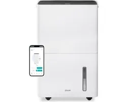 Déshumidificateur Smart Duux Bora - Déshumidifie 20 L/jour - Réservoir d'eau 4 litres - Déshumidificateur avec hygrostat - Mode séchage du linge
