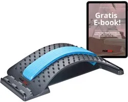 Peakless Backstretcher en Houdingcorrector - Verstelbaar - Incl. E-book met Oefeningen - Blauw