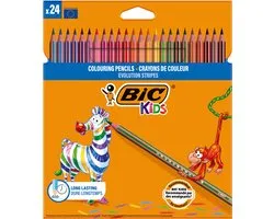 Crayons de couleur Bic Kids Evolution Stripes Multicolore 24 Pièces