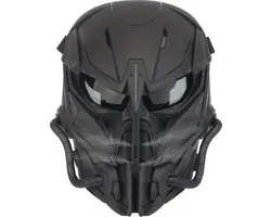 Airsoft Masker - Full Face - Met Bril - Helm - Paintball - Tactical Helm - Zwart