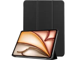 Étui pour iPad Air 2025 (11 pouces) Étui pour tablette à trois volets - Étui pour iPad Air M3 (11 pouces) Étui à Hardcover - Zwart