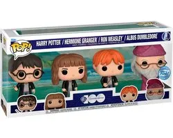 Funko - 4-Pack - Warner Bros célèbre chaque Story 100 - Harry Potter / Hermoine / Ron / Albus Dumbledore - Édition spéciale