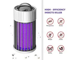 Mosquito Killer Lamp - Physical Bug Zapper Hanging Electronic Fly Killer Plug in Insect Trap Light Bug Zapper for Indoor Outdoor Home Office Garden Backyard Plant (Works when USB is connected)