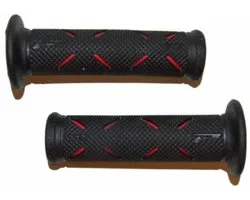 handvatset streep univ zwart/rood progrip 717