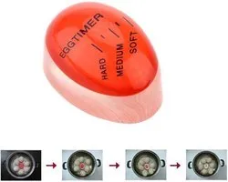 De enige echte kleur veranderende ei wekker! - Ei kookwekker - Egg timer - Eierwekker - Eierkoker - Eiertimer - rood / oranje - Timer universeel