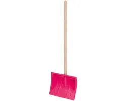 Prosperplast - Sneeuwschep 88cm / sneeuwschuiver - voor kinderen - houten steel - handgreep - Bobo - Roze