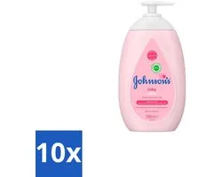 10 x Johnson’s Baby – Lait corporel – Doux & Soignant – 500 ml - Lait Bébé - Hydratation Bébé - Huile de Coco Bébé - Peau Sensible - Soin Peau Bébé