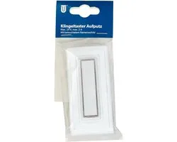 Unitec deurbel drukknop opbouw 1-voudig verlicht deurbel deurbelplaat