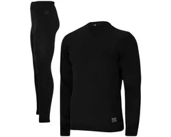 Heatkeeper Thermoset Heren - Basic Naadloos - Thermoshirt + Thermo Legging - Zwart - Maat M/L