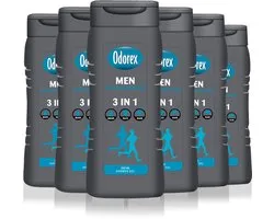 Odorex Showergel For Men Clean Protection - 6x 300ml - Voordeelverpakking