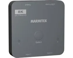 Marmitek Connect 720 HDMI switch - 2 in 1 out - 4K 120 Hz - 8K 60Hz - HDMI 2.1 schakelaar - 2 ingangen 1 uitgang - geschikt voor gaming - PS5/Xbox series X