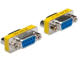 DIGITUS D-Sub 9 Gender-Changer - Adapter - 9-pins koppeling - bus naar bus - RS-232 - RS-485 - TTL - metalen behuizing